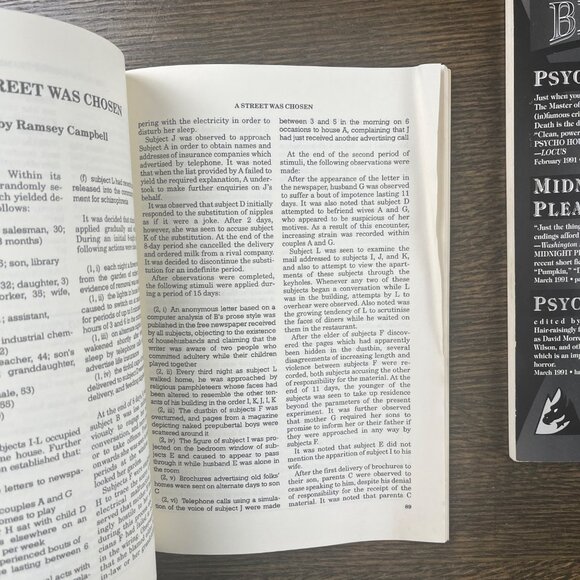 Weird Tales Magazine Summer 1991 Spring 1991 Stephan King Robert Bloch - Picture 10 of 11